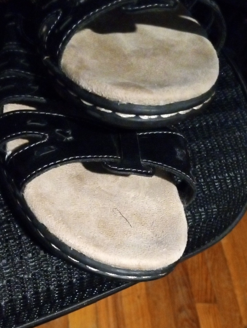 croft & barrow Black Multi-Strap Ortholite Slide Sandals - Picture 14 of 14